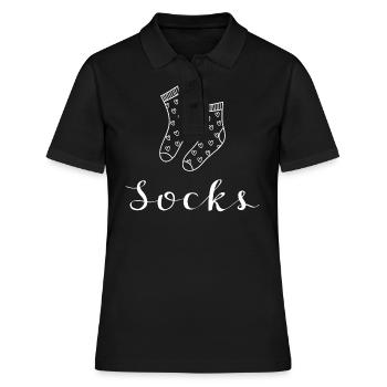 Chaussettes Coeur - Polo Femme - noir - Devant - Ailine (174cm)