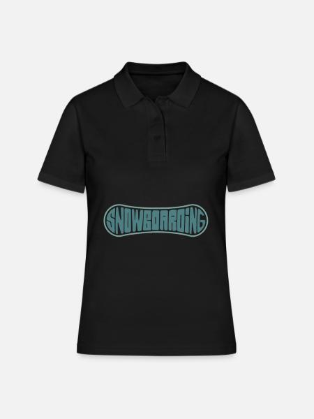 Snowboard - Snowboard - Polo Femme - noir