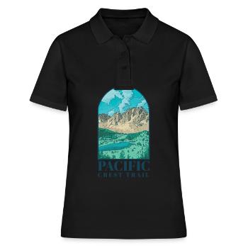 Pacific Crest Trail - Women's Polo Shirt - black - Front - Ailine (174cm)