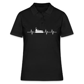 Heartbeat of the Funfair - Bumper Cars Edition - Women's Polo Shirt - black - Front - Ailine (174cm)