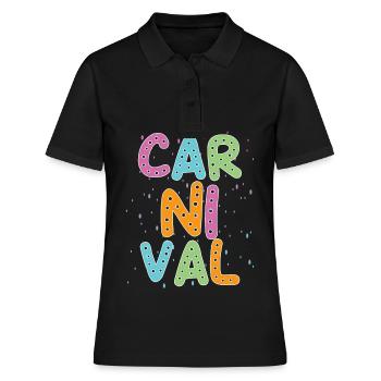 Fasching - Frauen Polo Shirt - Schwarz - Vorne - Ailine (174cm)