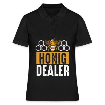 Honig Dealer - Frauen Polo Shirt - Schwarz - Vorne - Ailine (174cm)
