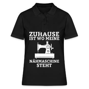 Schneider Spruch Geschenk Nähmaschine Stricken - Frauen Polo Shirt - Schwarz - Vorne - Ailine (174cm)