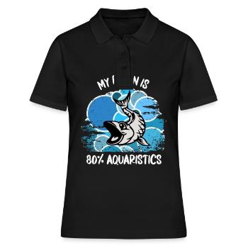 Aquarium Aquariophile Poissons d’ornement Poissons aquatiques - Polo Femme - noir - Devant - Ailine (174cm)