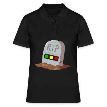 Feu tricolore reposer en toute tranquillité RIP - Polo Femme - noir - Devant - Ailine (174cm)