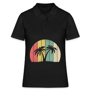 palmiers - Polo Femme - noir - Devant - Ailine (174cm)