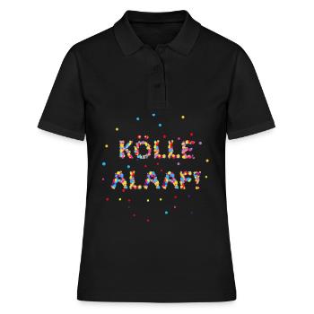Kölle Alaaf - Frauen Polo Shirt - Schwarz - Vorne - Ailine (174cm)