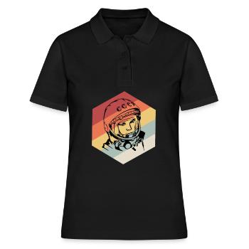 Space Astronaut - Frauen Polo Shirt - Schwarz - Vorne - Ailine (174cm)