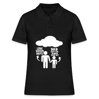 Linux Server meistens - Frauen Polo Shirt - Schwarz - Vorne - Ailine (174cm)