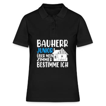 Bauherr Junior - Frauen Polo Shirt - Schwarz - Vorne - Ailine (174cm)