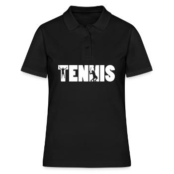 Tennis balle de sport le sport balle de tennis - Polo Femme - noir - Devant - Ailine (174cm)