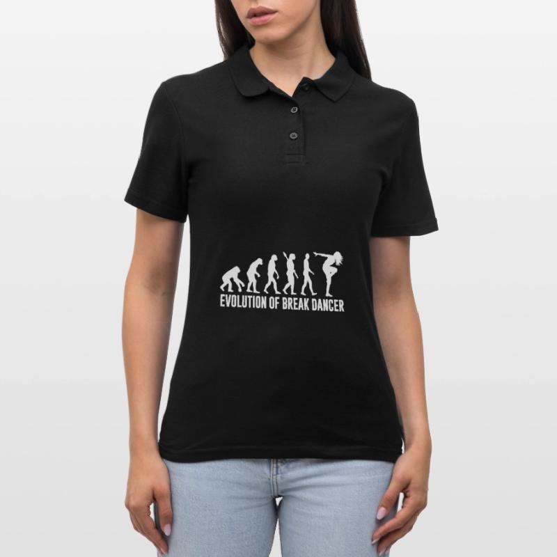 Breakdance Evolution Tanzen Mädchen Frauen Polo Shirt