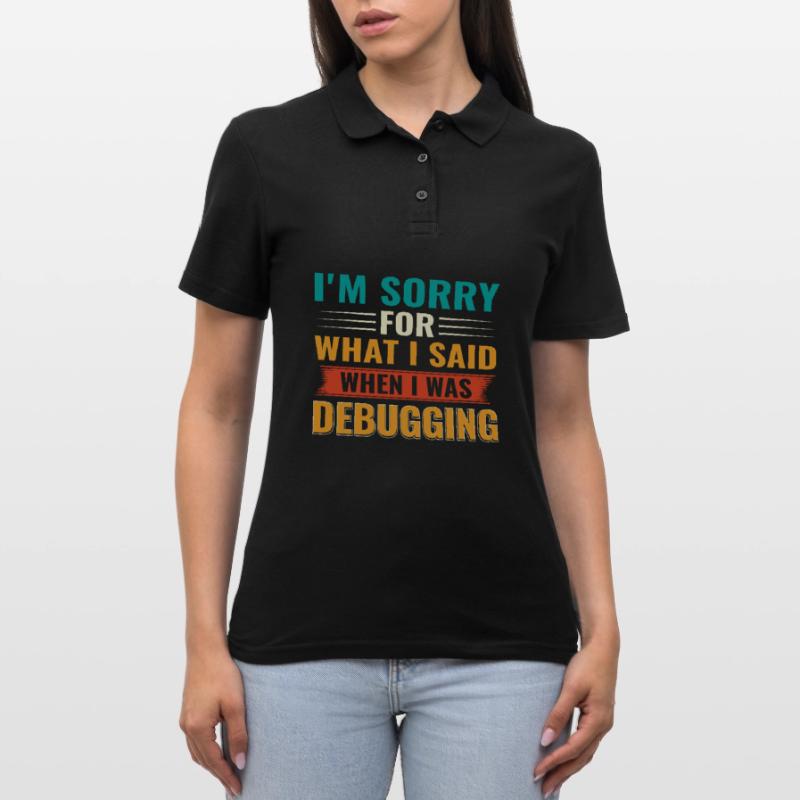 Debugging Nerd Computer Programmierer IT Frauen Polo Shirt