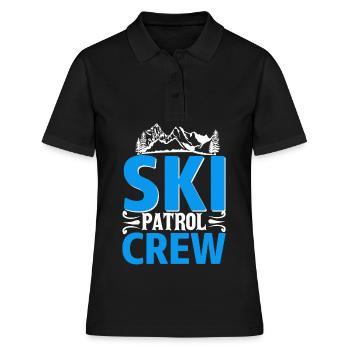 Ski Patrol Edelweiß Secours en montagne - Polo Femme - noir - Devant - Ailine (174cm)