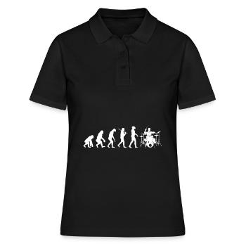 Drummer Evolution Batterie batterie Drumstick - Polo Femme - noir - Devant - Ailine (174cm)