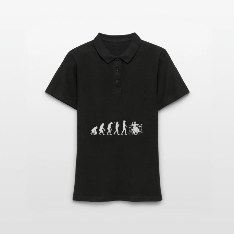 Drummer Evolution Drums Drumstick Women's Polo Shirt