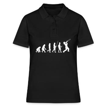 Posaune Evolution Posaunist Konzert - Frauen Polo Shirt - Schwarz - Vorne - Ailine (174cm)