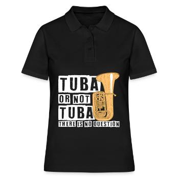 Concert d'orchestre d'instruments de musique tuba - Polo Femme - noir - Devant - Ailine (174cm)