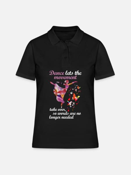 Ballet danse danse ballerine danseuse - Polo Femme - noir