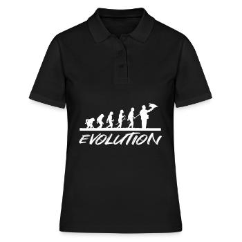 Fauconnerie Evolution Aigle Faucons Oiseaux de proie - Polo Femme - noir - Devant - Ailine (174cm)