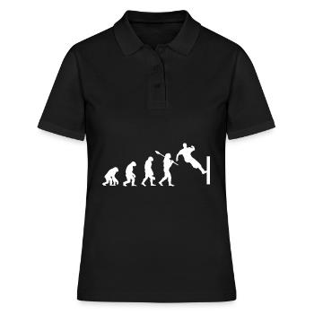 Parkour Evolution ville formation culture du corps - Polo Femme - noir - Devant - Ailine (174cm)
