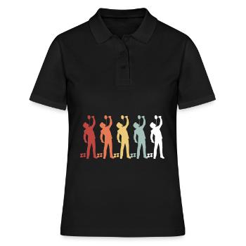 Diabolo jongler à l’école de sport jongleur hobby - Polo Femme - noir - Devant - Ailine (174cm)
