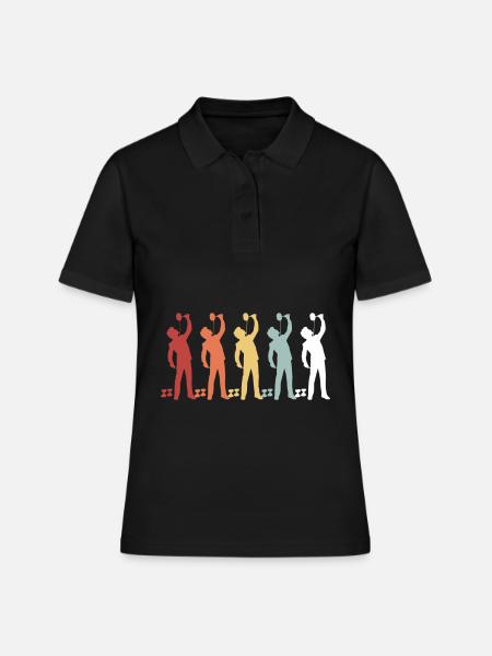 Diabolo jonglieren Schulsport Jongleur Hobby - Frauen Polo Shirt - Schwarz