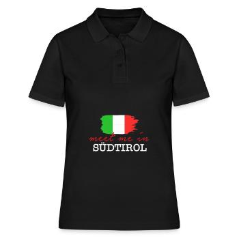 Tyrol du Sud Italie Tiroler Winterurlaub Berge - Polo Femme - noir - Devant - Ailine (174cm)
