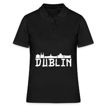 Dublin Skyline Irlande Irlande - Polo Femme - noir - Devant - Ailine (174cm)