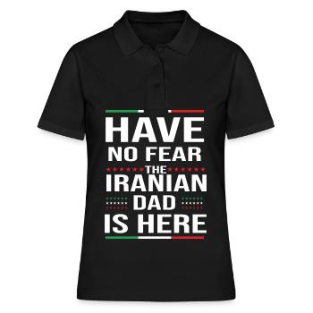 Iraner Vater Iran Perserreich - Frauen Polo Shirt - Schwarz - Vorne - Ailine (174cm)
