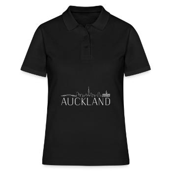 Auckland Skyline Nouvelle-Zélande État insulaire - Polo Femme - noir - Devant - Ailine (174cm)