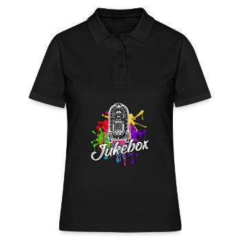 Jukebox Classic Country Jukebox - Women's Polo Shirt - black - Front - Ailine (174cm)
