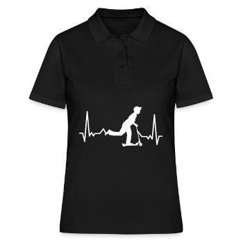 Scooter Battement de scooters scooters cascades - Polo Femme - noir - Devant - Ailine (174cm)