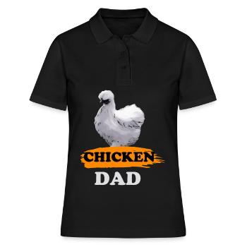 Poulet poulet poule - Polo Femme - noir - Devant - Ailine (174cm)