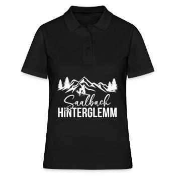 Saalbach Hinterglemm Snowboard Sports d’hiver Montagnes - Polo Femme - noir - Devant - Ailine (174cm)