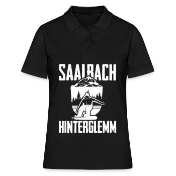 Saalbach Hinterglemm Snowboard Alpes Montagnes - Polo Femme - noir - Devant - Ailine (174cm)