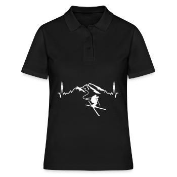 Ski Herzschlag Montagnes Alpes Sports d’hiver Ski - Polo Femme - noir - Devant - Ailine (174cm)