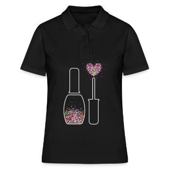 Nail Designer Heart Nail Polish Gel Polish - Polo Femme - noir - Devant - Ailine (174cm)