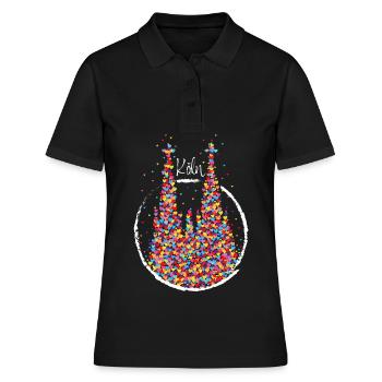 Carnaval de Cologne Carnaval de Cologne Confettis - Polo Femme - noir - Devant - Ailine (174cm)