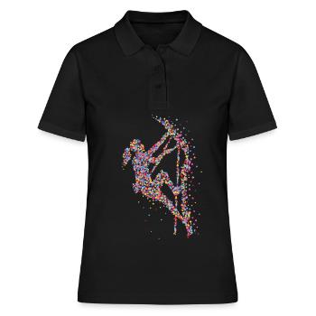 Escalade Bloc Grimpeurs Mur d’escalade - Polo Femme - noir - Devant - Ailine (174cm)