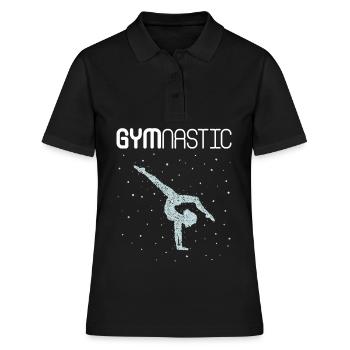 Handstand Gymnastics Gymnastics Floor gymnastics - Women's Polo Shirt - black - Front - Ailine (174cm)