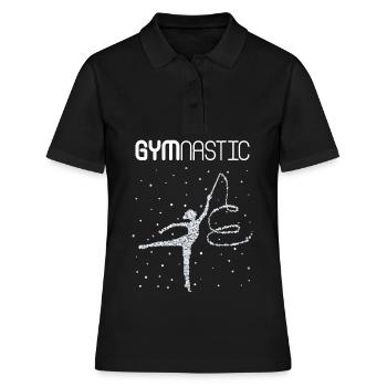 Gymnastique rythmique Gymnastique Gymnastique au sol - Polo Femme - noir - Devant - Ailine (174cm)