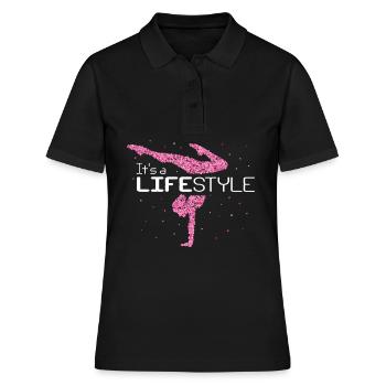 Gymnastique Sol Gymnastique Gymnastique Artistique Gymnaste - Polo Femme - noir - Devant - Ailine (174cm)
