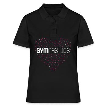 Gymnastique Gymnastique Gymnastique au sol Gymnastique artistique - Polo Femme - noir - Devant - Ailine (174cm)