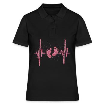Fusspflege Podologie Füße Fusspflegerin - Frauen Polo Shirt - Schwarz - Vorne - Ailine (174cm)