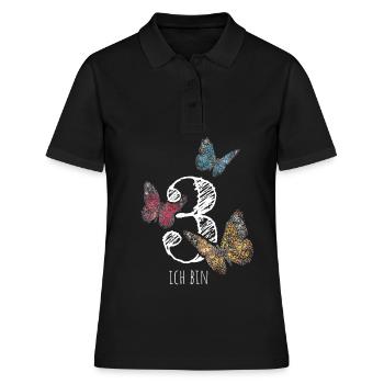 Dritter Geburtstag 3. Geburtstagshirt - Frauen Polo Shirt - Schwarz - Vorne - Ailine (174cm)