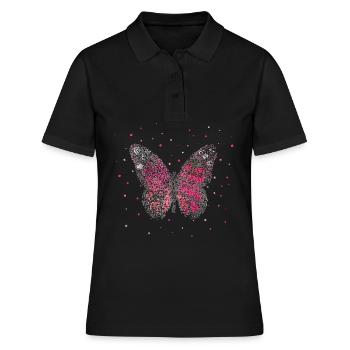 Papillon Papillon Fleuriste - Polo Femme - noir - Devant - Ailine (174cm)