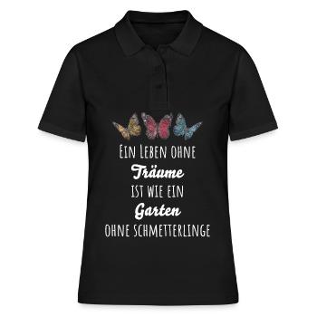 Gärtnerin Gartenarbeit Gärtnern Garten - Frauen Polo Shirt - Schwarz - Vorne - Ailine (174cm)