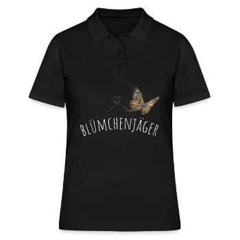 Floristin Floristik Gärtnerin Blumenbeet - Frauen Polo Shirt - Schwarz - Vorne - Ailine (174cm)