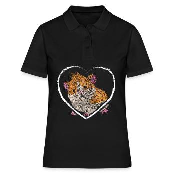 Cochon d’Inde Rongeurs cochons d’Inde - Polo Femme - noir - Devant - Ailine (174cm)